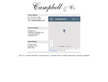 Tablet Screenshot of campbellco.co.za